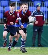 17 January 2018; Evan Burke of Salesian College during the Bank of Ireland Leinster Schools Vinnie Murray Cup Round 2 match between Salesian College and CBC Monkstown at Donnybrook Stadium, in Dublin. Photo by Matt Browne/Sportsfile