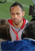 17 January 2018; Christian Lealiifano in attendance during an Ulster Rugby Press Conference at Kingspan Stadium, in Belfast. Photo by John Dickson/Sportsfile