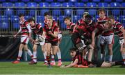 17 January 2018; Luke Kerr of Kilkenny College in action against Wesley College during the Bank of Ireland Leinster Schools Vinnie Murray Cup Round 2 match between Wesley College and Kilkenny College at Donnybrook Stadium, in Dublin. Photo by Matt Browne/Sportsfile