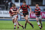 17 January 2018; Gary Hawe of Wesley College is tackled by Darragh O'Reilly of Kilkenny College during the Bank of Ireland Leinster Schools Vinnie Murray Cup Round 2 match between Wesley College and Kilkenny College at Donnybrook Stadium, in Dublin. Photo by Matt Browne/Sportsfile