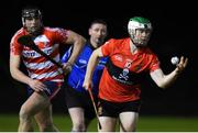 18 January 2018; Mark O'Brien of University College Cork in action against Jerry O'Neill of Cork Institute of Technology during the Electric Ireland HE GAA Fitzgibbon Cup Group A Round 2 match between Cork Institute of Technology and University College Cork at Cork IT, in Bishopstown, Cork.  Photo by Matt Browne/Sportsfile