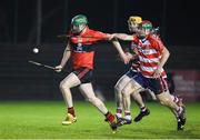 18 January 2018; John Power of University College Cork in action against John Good of Cork Institute of Technology during the Electric Ireland HE GAA Fitzgibbon Cup Group A Round 2 match between Cork Institute of Technology and University College Cork at Cork IT, in Bishopstown, Cork.  Photo by Matt Browne/Sportsfile