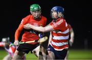 18 January 2018; Robbie O'Flynn of University College Cork in action against Conor Prunty of Cork Institute of Technology during the Electric Ireland HE GAA Fitzgibbon Cup Group A Round 2 match between Cork Institute of Technology and University College Cork at Cork IT, in Bishopstown, Cork.   Photo by Matt Browne/Sportsfile