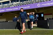 19 January 2018; Ross Byrne, left, and Jack McGrath during the Leinster Rugby captains run at the Altrad Stadium in Montpellier, France. Photo by Ramsey Cardy/Sportsfile