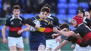 19 January 2018; Patrick O'Boy of The King’s Hospital is tackled by Cormac Dempsey of The High School during the Bank of Ireland Leinster Schools Vinnie Murray Cup Round 2 match between The King’s Hospital and The High School at Donnybrook Stadium in Dublin. Photo by Matt Browne/Sportsfile