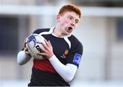 19 January 2018; Stephen Landy of The High School during the Bank of Ireland Leinster Schools Vinnie Murray Cup Round 2 match between The King’s Hospital and The High School at Donnybrook Stadium in Dublin. Photo by Matt Browne/Sportsfile