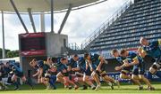 19 January 2018; The Leinster squad warm up during their captains run at the Altrad Stadium in Montpellier, France. Photo by Ramsey Cardy/Sportsfile