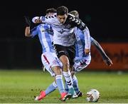 19 January 2018; Cristian Magerusan of Bohemians in action against Dylan Grimes of Shelbourne during the Preseason Friendly match between Bohemians and Shelbourne at the FAI National Training Centre in Abbotstown, Dublin. Photo by Eóin Noonan/Sportsfile