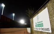 19 January 2018; A general view a sign at the Carlisle Grounds before the Preseason Friendly match between Bray Wanderers and UCD at the Carlisle Grounds in Wicklow. Photo by Piaras Ó Mídheach/Sportsfile