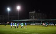 19 January 2018; Bray Wanderers players warm-up before the Preseason Friendly match between Bray Wanderers and UCD at the Carlisle Grounds in Wicklow. Photo by Piaras Ó Mídheach/Sportsfile