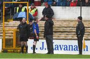 20 January 2018; Kilkenny manager Brian Cody is sent to the stand by referee John O'Brien during the Bord na Mona Walsh Cup Final match between Kilkenny and Wexford at Nowlan Park in Kilkenny. Photo by Matt Browne/Sportsfile