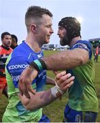 20 January 2018; Matt Healy of Connacht, left, and captain John Muldoon, right, following the European Rugby Challenge Cup Pool 5 Round 6 match between Connacht and Oyonnax at the Sportsground in Galway. Photo by Seb Daly/Sportsfile