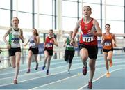 20 January 2018; Laura Frawley of St Mary's AC, Co Limerick, competing in the U15 Girls 800m event during the Irish Life Health National Indoor Combined Events All Ages at Athlone IT in Westmeath. Photo by Sam Barnes/Sportsfile