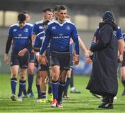 20 January 2018; Noel Reid and his Leinster team-mates leave the pitch after the British & Irish Cup Round 6 match between Leinster ‘A’ and Doncaster Knights at Donnybrook Stadium in Dublin. Photo by Brendan Moran/Sportsfile
