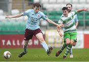20 January 2018; Joel Coustrain of Shamrock Rovers in action against Jack Lynch of Cobh Ramblers during the Pre-season Friendly match between Shamrock Rovers and Cobh Ramblers at Tallaght Stadium in Dublin. Photo by Eóin Noonan/Sportsfile