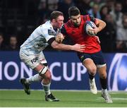 14 January 2018; Conor Murray of Munster is tackled by Donnacha Ryan of Racing 92 during the European Rugby Champions Cup Pool 4 Round 5 match between Racing 92 and Munster at the U Arena in Paris, France. Photo by Brendan Moran/Sportsfile