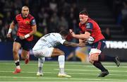 14 January 2018; CJ Stander of Munster in action against Virimi Vakatawa of Racing 92 during the European Rugby Champions Cup Pool 4 Round 5 match between Racing 92 and Munster at the U Arena in Paris, France. Photo by Brendan Moran/Sportsfile
