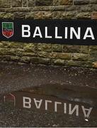 21 January 2018; A general view of the Ballina Stephenites GAA Club sign prior to the Connacht FBD League Round 5 match between Sligo and Mayo at James Stephen's Park in Ballina, Co Mayo. Photo by Seb Daly/Sportsfile