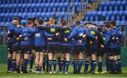 20 January 2018; The Leinster team huddle prior to the British & Irish Cup Round 6 match between Leinster ‘A’ and Doncaster Knights at Donnybrook Stadium in Dublin. Photo by Brendan Moran/Sportsfile