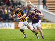 20 January 2018; Walter Walsh of Kilkenny in action against Kevin Foley of Wexford during the Bord na Mona Walsh Cup Final match between Kilkenny and Wexford at Nowlan Park in Kilkenny. Photo by Matt Browne/Sportsfile