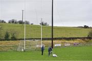 21 January 2018; Groundsman Eamonn Hannigan, from Ballina, marks out the pitch prior to the Connacht FBD League Round 5 match between Sligo and Mayo at James Stephen's Park in Ballina, Co Mayo. Photo by Seb Daly/Sportsfile