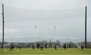 21 January 2018; Mayo players warm-up prior to the Connacht FBD League Round 5 match between Sligo and Mayo at James Stephen's Park in Ballina, Co Mayo. Photo by Seb Daly/Sportsfile