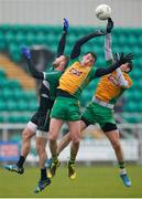 21 January 2018; Ronan Steede, centre, and Michael Farragher, right, of Corofin in action against Michael Murphy of Fulham Irish during the AIB GAA Football All-Ireland Senior Club Championship Quarter-Final Refixture match between Fulham Irish and Corofin at McGovern Park in Ruislip, England. Photo by Matt Impey/Sportsfile