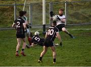 21 January 2018; Aidan Devaney of Sligo saves a shot from Andy Moran of Mayo during the Connacht FBD League Round 5 match between Sligo and Mayo at James Stephen's Park in Ballina, Co Mayo. Photo by Seb Daly/Sportsfile