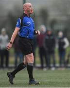 21 January 2018; Referee John Keenan during the Electric Ireland HE GAA Fitzgibbon Cup Group D Round 1 match between IT Carlow and Mary Immaculate College Limerick at Heywood Community School in Laois. Photo by Eóin Noonan/Sportsfile