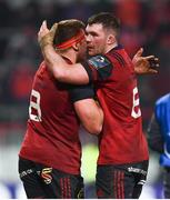 21 January 2018; CJ Stander, left, and Peter O'Mahony of Munster react during the closing stages of the European Rugby Champions Cup Pool 4 Round 6 match between Munster and Castres at Thomond Park in Limerick. Photo by Stephen McCarthy/Sportsfile