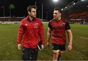 21 January 2018; Munster head coach Johann van Graan and CJ Stander after the the European Rugby Champions Cup Pool 4 Round 6 match between Munster and Castres at Thomond Park in Limerick. Photo by Diarmuid Greene/Sportsfile