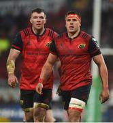 21 January 2018; Peter O'Mahony and CJ Stander of Munster during the European Rugby Champions Cup Pool 4 Round 6 match between Munster and Castres at Thomond Park in Limerick. Photo by Diarmuid Greene/Sportsfile