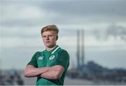 22 January 2018; Tommy O'Brien in attendance during the Ireland U20 Rugby Press Conference at PwC Head Office in Spencer Dock, Dublin. Photo by David Fitzgerald/Sportsfile