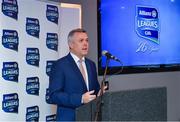 22 January 2018; 2018 marks the 26th season that Allianz has sponsored the Allianz Hurling Leagues, making it one of the longest sponsorships in Irish sport. Allianz and the GAA today announced the renewal of Allianz's partnership with GAAGO which will make over 50 live Allianz League matches available to global audiences. Speaking at the Allianz Hurling League 2018 launch at Croke Park in Dublin is Sean McGrath, CEO, Allianz Ireland. Photo by Brendan Moran/Sportsfile