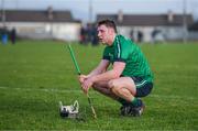 22 January 2018; Shane Gleeson of LIT reacts after defeat to DCU in the Electric Ireland HE GAA Fitzgibbon Cup Group C Round 2 match between Limerick Institute of Technology and Dublin City University at Limerick Institute of Technology in Limerick. Photo by Diarmuid Greene/Sportsfile