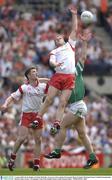 3 August 2003; Kevin Hughes and Enda McGinley, Tyrone, in action against Fermanagh. Bank of Ireland All-Ireland Senior Football Championship Quarter Final, Tyrone v Fermanagh, Croke Park, Dublin. Picture credit; Damien Eagers / SPORTSFILE *EDI*