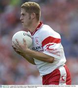 3 August 2003; Kevin Hughes, Tyrone. Bank of Ireland All-Ireland Senior Football Championship Quarter Final, Tyrone v Fermanagh, Croke Park, Dublin. Picture credit; Damien Eagers / SPORTSFILE *EDI*