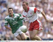 3 August 2003; Gerard Cavlan, Tyrone. Bank of Ireland All-Ireland Senior Football Championship Quarter Final, Tyrone v Fermanagh, Croke Park, Dublin. Picture credit; Damien Eagers / SPORTSFILE *EDI*