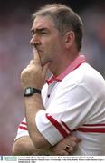 3 August 2003; Tyrone manager Mickey Harte during the Bank of Ireland All-Ireland Senior Football Championship Quarter Final between Tyrone and Fermanagh at Croke Park in Dublin. Photo by Damien Eagers/Sportsfile