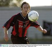 27 July 2003; Simon Webb of Bohemians in action during the Carlsberg FAI Cup 2nd Round match between Dundalk and Bohemians at Oriel Park in Dundalk. Photo by David Maher/Sportsfile