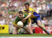 4 August 2003; Darragh O'Se of Kerry in action against Brian Higgins of Roscommon during the Bank of Ireland All-Ireland Senior Football Championship Quarter Final between Kerry and Roscommon at Croke Park in Dublin. Photo by Brendan Moran/Sportsfile