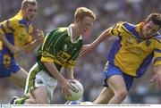 4 August 2003; Colm Cooper of Kerry in action against John Whyte of Roscommon during the Bank of Ireland All-Ireland Senior Football Championship Quarter Final between Kerry and Roscommon at Croke Park in Dublin. Photo by Ray McManus/Sportsfile