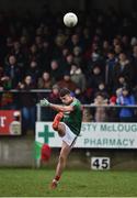 21 January 2018; Jason Doherty of Mayo kicks a point during the Connacht FBD League Round 5 match between Sligo and Mayo at James Stephen's Park in Ballina, Co Mayo. Photo by Seb Daly/Sportsfile