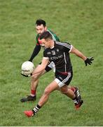 21 January 2018; Vincent Frizell of Sligo in action against Kevin McLoughlin of Mayo during the Connacht FBD League Round 5 match between Sligo and Mayo at James Stephen's Park in Ballina, Co Mayo. Photo by Seb Daly/Sportsfile