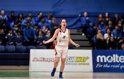 23 January 2018; Zoe O'Sullivan of Colaiste Pobail Setanta celebrates a score during the Subway All-Ireland Schools U19C Girls Cup Final match between Carrick On Shannon and Colaiste Pobail Setanta at the National Basketball Arena in Tallaght, Dublin. Photo by David Fitzgerald/Sportsfile