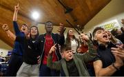 23 January 2018; Sligo Grammar supporters celebrate a score during the Subway All-Ireland Schools U16C Boys Cup Final match between Sligo Grammar and St Munchins Limerick at the National Basketball Arena in Tallaght, Dublin. Photo by David Fitzgerald/Sportsfile