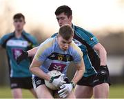 23 January 2018; Liam Casey of University College Dublin in action against Ethan O'Donnell of Maynooth University during the Electric Ireland HE GAA Sigerson Cup Round 1 match between Maynooth University and University College Dublin at Maynooth University North Campus in Maynooth, Kildare. Photo by Seb Daly/Sportsfile