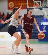 24 January 2018; Lauren Devitt of Loreto Stephen's Green in action against Erin Maguire of Ulidia Integrated during the Subway All-Ireland Schools U19B Girls Cup Final match between Ulidia Integrated and Loreto Stephen's Green at the National Basketball Arena in Tallaght, Dublin. Photo by Eóin Noonan/Sportsfile