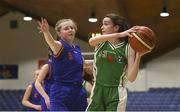 24 January 2018; Sophie Farrell of Muckross Park College in action against Lisa Curran of Presentation SS Tralee during the Subway All-Ireland Schools U16B Girls Cup Final match between Muckross Park College and Presentation SS Tralee at the National Basketball Arena in Tallaght, Dublin. Photo by Eóin Noonan/Sportsfile