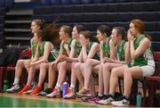 24 January 2018; Muckross Park College players watch on towards the end of the game during the Subway All-Ireland Schools U16B Girls Cup Final match between Muckross Park College and Presentation SS Tralee at the National Basketball Arena in Tallaght, Dublin. Photo by Eóin Noonan/Sportsfile